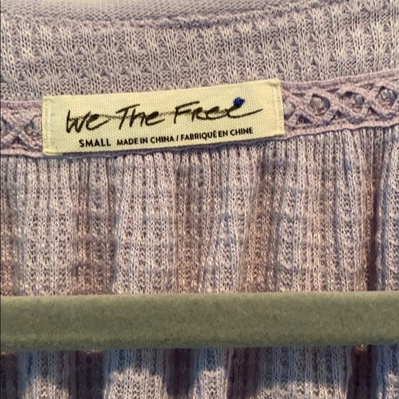 New Free People lavender tshirt - Picture 2 of 3